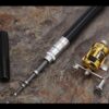 Удочка складная с катушкой и леской, телескопическая, Fishing rod in pen case, блесной, удочка ручка