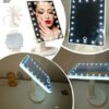 Зеркало настольное с подсветкой LED - бренд Large Led Mirror ЧЕРНОЕ