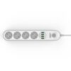 Сетевой фильтр удлинитель с USB выходами 4x220V и 4xUSB длина 2 м. LDNIO
