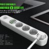 Сетевой фильтр удлинитель с USB выходами 4x220V и 4xUSB длина 2 м. LDNIO