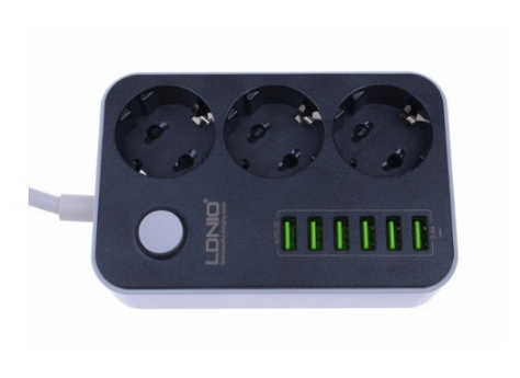 Качественный Сетевой Фильтр-Удлинитель LDNIO 6USB/3.4A