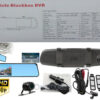 Автомобильное зеркало видеорегистратор для машины на 2 камеры VEHICLE BLACKBOX DVR 1080p камерой заднего вида.
