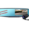 Автомобильное зеркало видеорегистратор для машины на 2 камеры VEHICLE BLACKBOX DVR 1080p камерой заднего вида.