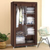 Тканевый шкаф складной STORAGE WARDROBE KM-105 на 2 секции (106х45х170 см), органайзер для одежды