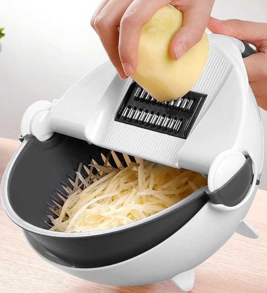 Многофункциональная вращающаяся овощерезка WET BASKET