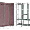 Складной каркасный тканевый шкаф Storage Wardrobe 88130, шкаф на три секции 130*45*175