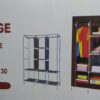 Складной каркасный тканевый шкаф Storage Wardrobe 88130, шкаф на три секции 130*45*175