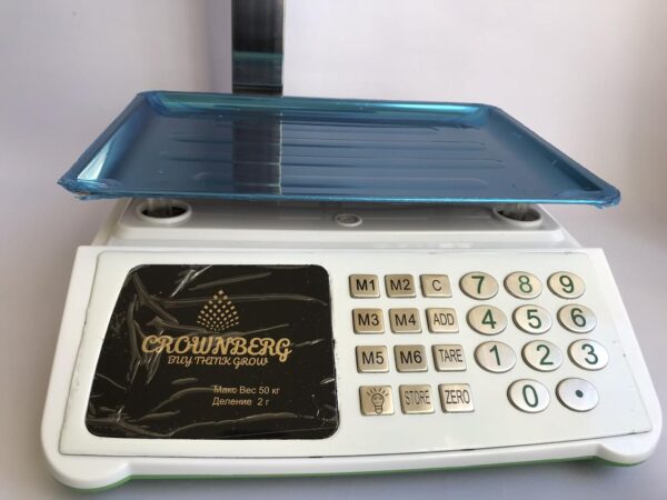 Торговые весы со счетчиком цены Crownberg CB-5008 до 50 кг. Лучшая цена!