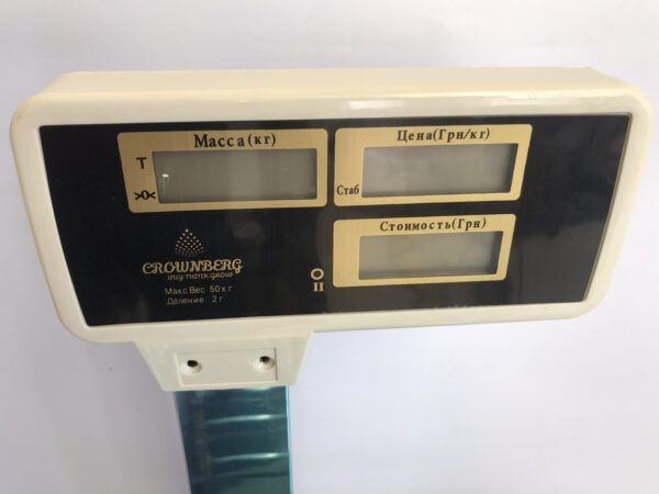 Торговые весы со счетчиком цены Crownberg CB-5008 до 50 кг. Лучшая цена!