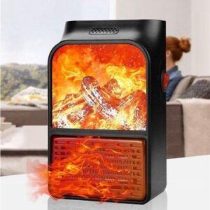 Портативный обогреватель с пультом Flame Heater (1000 Вт) Экономный