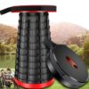 Складной туристический стул 47 см Telescopic stool / Складной телескопический стул для пикника, рыбалки
