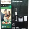 Блендер Rainberg Rb-6211 4 В 1 600 Вт Погружной Блендер Миксер Измельчитель