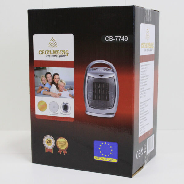 Тепловентилятор керамический обогреватель Crownberg CB 7749