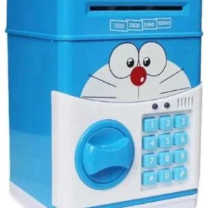 Детская копилка-сейф Кот Синий с кодовым замком и купюроприемником
