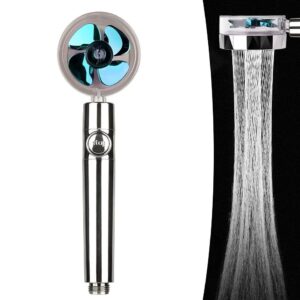 Водосберегающая воронка-насадка для душа Turbocharged shower head с функцией стоп и вращением на 360°
