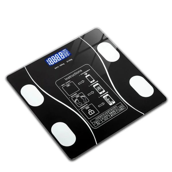 Напольные умные фитнес весы Bluetooth до 180 кг A-8003 / Смарт весы с приложением