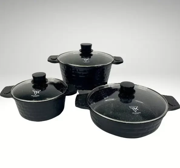 Набор кастрюль с антипригарным покрытием Top Kitchen TK00033 - Aveopt -  оптовая дропшиппинг платформа в Украине