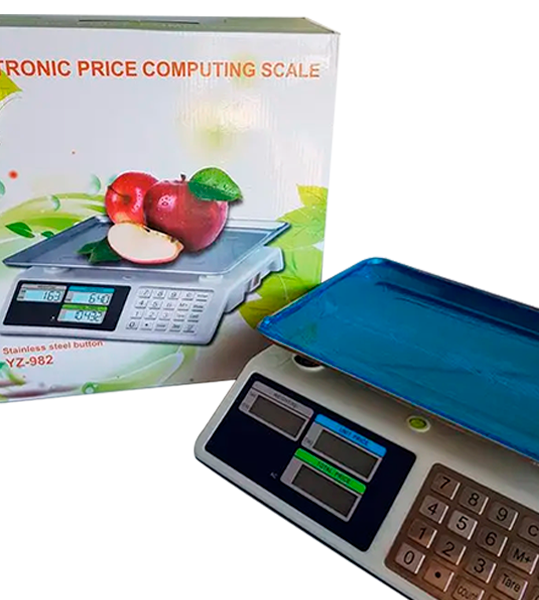 Весы торговые электронные со счетчиком цены ACS KitchenTech KT218 50кг 6V (металл)