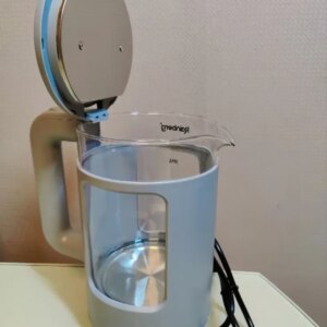 Дисковый прозрачный электрочайник Rainberg RB-2220 Стеклянный электрический чайник с подсветкой 2200W