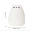 Силиконовый детский ночник "Котик" 7 режимов