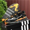 Мужские кроссовки Adidas Niteball FW2477,черные с оранжевыми вставками