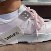 Женские кроссовки NIKE DUNK , натуральная кожа , белые с розовыми вставками