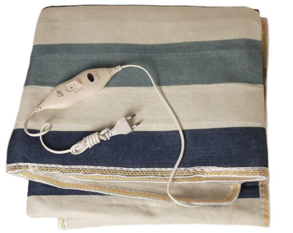 Простынь электрическая Electric Blanket 150х120см (полосы, Разноцветные)