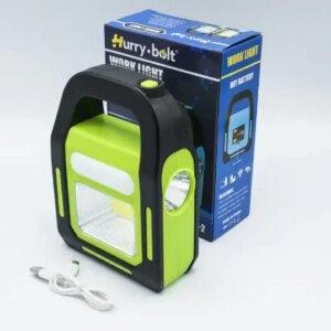 Фонарь переносной с аккумулятором + солнечная батарея + Power Bank OR-9708A-2