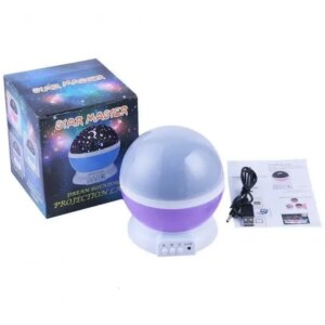 Ночник-проектор звездное небо Star Master Dream QDP01 Фиолетовый