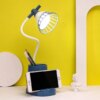 Лампа на гибкой ножке DESKTOP LAMP EL-2176  синий с функцией Powebank 1200mAh, держателем телефона