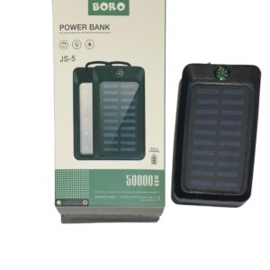 Повербанк с солнечной панелью (power bank) 50000mAh (2400mAh) Boro JS-5