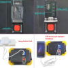 LL-802 Автономный переносной прожектор 20w COB+1W+Power Bank (2 АКБ в комплекте)