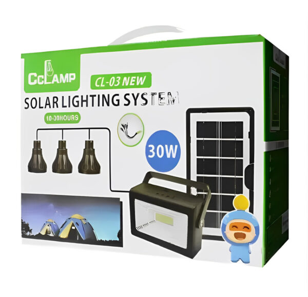 Многофункциональный LED фонарь с солнечной панелью CL03