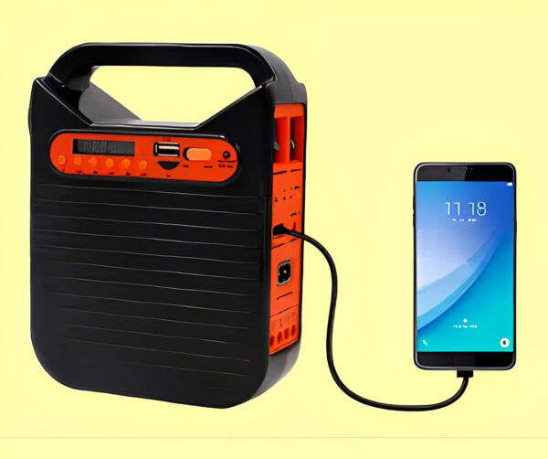 Фонарь-Power Bank EP-391bt радио-блютуз с солнечной панелью+лампочки 3шт