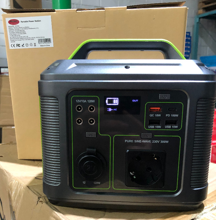 Портативна електростанція повербанк з розеткою 500 Вт Wimpex WX-500