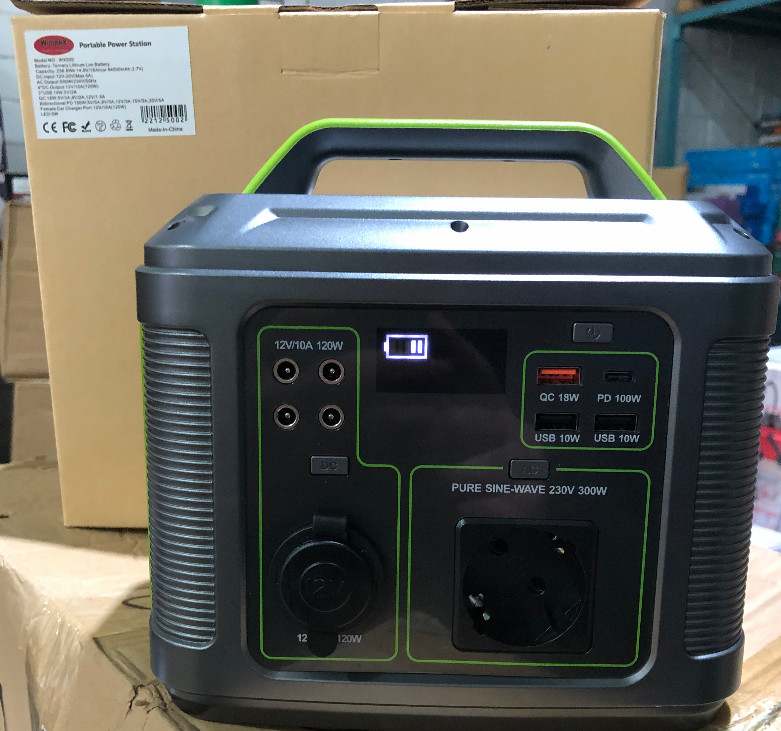 Портативна електростанція повербанк з розеткою 500 Вт Wimpex WX-500
