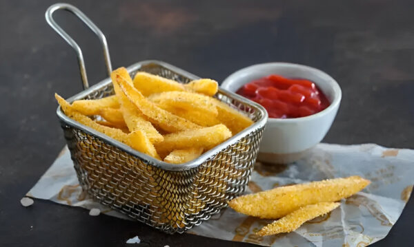Устройство для нарезания картошки фри Lot de coupe legumes размер 10х13х8см, пластик/нержавеющая сталь