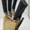 Набор ножей Rainberg RB-8806 на 8 предметов с ножницами + подставка Черный
