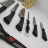 Набор ножей Rainberg RB-8806 на 8 предметов с ножницами + подставка Черный