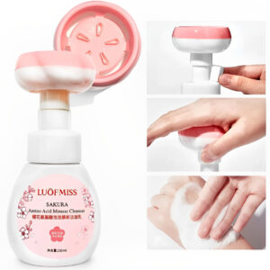 Очищающий мусс-пенка для умывания с аминокислотами LUOFMISS Sakura Amino Acid Mousse Cleanser
