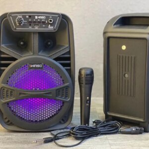 Колонка сабвуфер KIMISO QS-609 с подсветкой и микрофоном