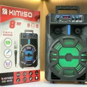 Kimiso QS-845 8" Беспроводная портативная bluetooth колонка чемодан с караоке
