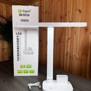 Мощная аккумуляторная настольная лампа Digad 1963 на 48 LED 5W (ЗАРЯДКА ОТ USB/СЪЕМНЫЕ АККУМУЛЯТОРЫ) Белая