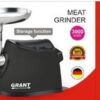 Электрическая мясорубка GRANT 6251 3000W с соковыжималкой для томатного сока Черная