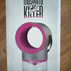 Лампа ловушка уничтожитель настольная от насекомых и комаров Mosquito killer gray-pink