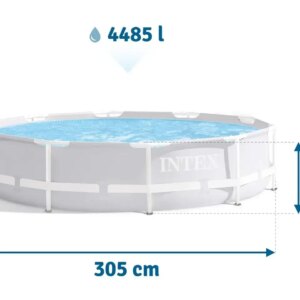 Каркасный бассейн Intex 26700 prism frame, 305х76 см, объем воды 4485 л.