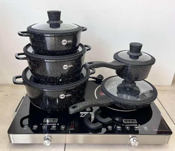 Набор посуды с гранитным антипригарным покрытием Higher Kitchen НК-316  из 12 предметов