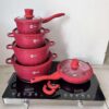 Набор кастрюль с гранитным антипригарным покрытием Higher Kitchen НК-316  из 12 предметов