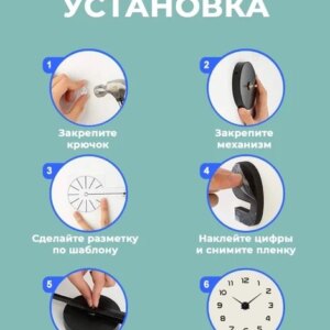 Настенные 3D часы 120 см серые ZH002