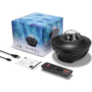 Лампа ночник на поставке Звёздное небо-сфера k790